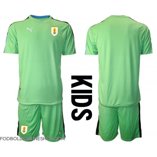 Uruguay Målmand Hjemme Trøje Børn VM 2022 Kortærmet (+ Korte bukser)